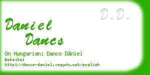 daniel dancs business card